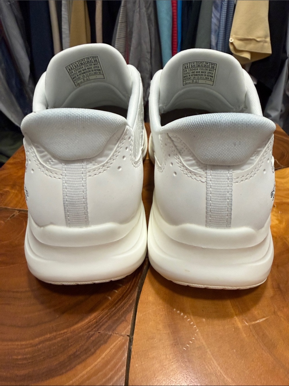 Skechers White Quilted Slip on Sneakers - Picture 5 of 7